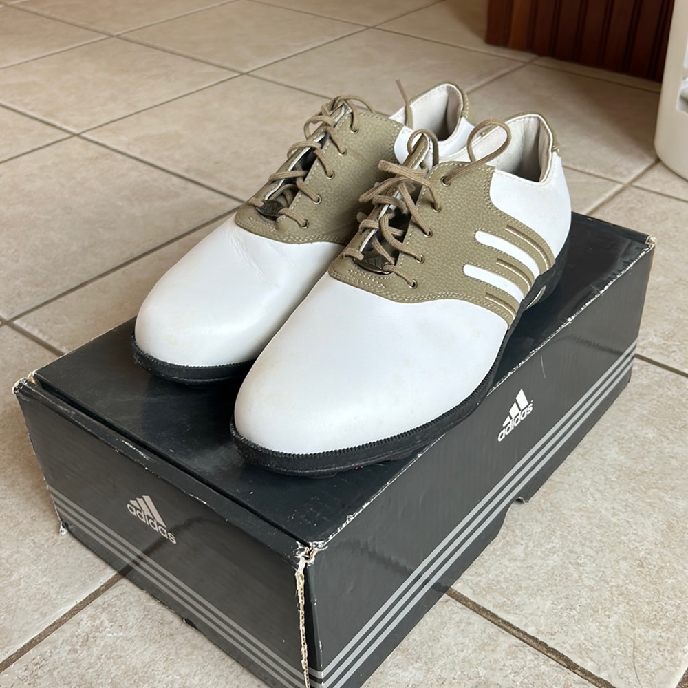 BRAND NEW NEVER WORN. Men’s Size 10.5 Adidas Golf Shoes